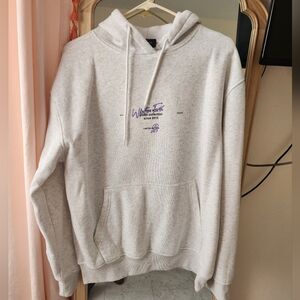 Light gray oversized hoodie